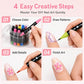 📢📢2 achetés = 1 offert !! ⏰  Set de 12 Stylos Nail Art – Double Pointe, Tracé Précis et 24 Couleurs
