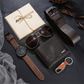 📢📢50% DE RÉDUCTION !! ⏰Coffret Cadeau 7 Pièces pour Homme avec Montre, Portefeuille, Ceinture, Lunettes de Soleil et Porte-clés
