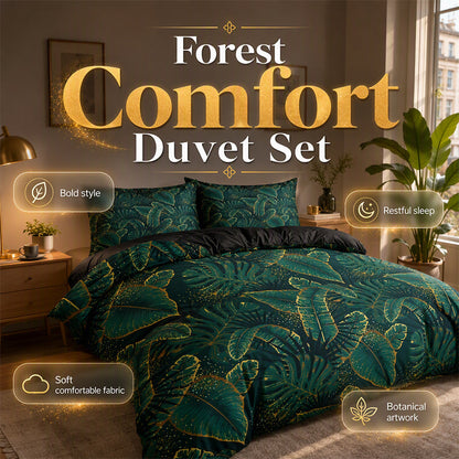 📢📢40 % DE RÉDUCTION !! ⏰Parure de Lit Motif Feuilles de Palmier Tropical