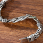 📢📢40 % DE RÉDUCTION !! ⏰Bracelet Mantra Rétro pour Homme – Six Syllabes Gravées & Finition Argent Vintage – Double Chaîne, 18–22 cm for Style Spirituel ✨