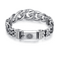 📢📢40 % DE RÉDUCTION !! ⏰Bracelet Mantra Rétro pour Homme – Six Syllabes Gravées & Finition Argent Vintage – Double Chaîne, 18–22 cm for Style Spirituel ✨