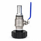 📢📢40 % DE RÉDUCTION !! ⏰Adaptateur Vanne à Bille IBC en Acier Inoxydable 304 – Raccord Universel pour Cuves 1000 L