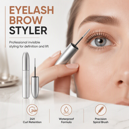 📢📢50 % DE RÉDUCTION !! ⏰ Gel Fixateur Cils & Sourcils Transparent Waterproof – Tenue 24h & Brosse de Précision 2,5 mm for Regard Impeccable 💧✨
