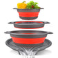 📢📢40 % DE RÉDUCTION !! ⏰ Passoire pliable multifonction – Égouttoir avec base de vidange, compacte et pratique, lavez et égouttez vos aliments sans encombrer votre cuisine, puis rangez-la à plat 🌿👌