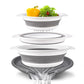 📢📢40 % DE RÉDUCTION !! ⏰ Passoire pliable multifonction – Égouttoir avec base de vidange, compacte et pratique, lavez et égouttez vos aliments sans encombrer votre cuisine, puis rangez-la à plat 🌿👌