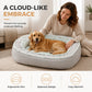 📢📢40 % DE RÉDUCTION !! ⏰Lit Confortable pour Animaux – Mousse de Soutien & Double Texture Respirante pour un Repos Douillet.