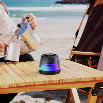 📢📢40 % DE RÉDUCTION !! ⏰ Mini enceinte Bluetooth magnétique avec lumière RGB – Petit format, son surprenant, lumière colorée, l’accessoire fun à coller partout pour vos soirées, votre cuisine ou votre atelier 🌈✨