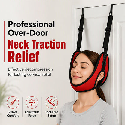 📢📢40 % DE RÉDUCTION !! ⏰Appareil de traction cervicale sur porte pour soulager les douleurs au cou
