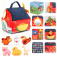 📢📢40 % DE RÉDUCTION !! ⏰Maison de Ferme Interactive en Peluche – 6 Zones d'Exploration & Marionnettes Animaux for Apprendre en Jouant 🚜✨