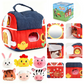 📢📢40 % DE RÉDUCTION !! ⏰Maison de Ferme Interactive en Peluche – 6 Zones d'Exploration & Marionnettes Animaux for Apprendre en Jouant 🚜✨