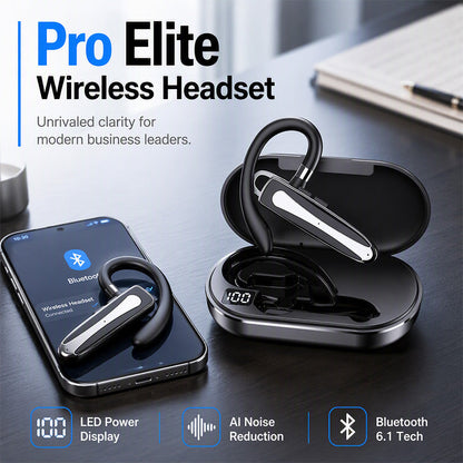 🎧 PROMO FLASH : 50% DE RÉDUCTION ! Oreillette Bluetooth Étanche IPX5 – Double Micro Anti-Bruit & Crochet Rotatif 180° for Appels Clairs en Déplacement 🔊✨