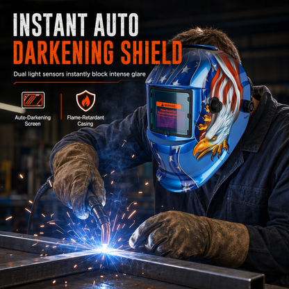 📢📢50% DE RÉDUCTION !! ⏰ Casque de Soudage à Assombrissement Automatique – Solaire, pour soudage TIG/MIG & protection ✨