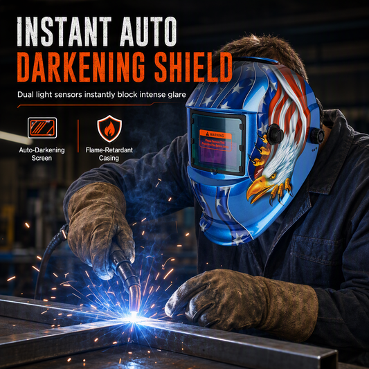 📢📢50% DE RÉDUCTION !! ⏰ Casque de Soudage à Assombrissement Automatique – Solaire, pour soudage TIG/MIG & protection ✨