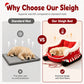 📢📢40 % DE RÉDUCTION !! ⏰ Répandez la Joie & Économisez Gros ! 🎄🎁 Lit Traîneau de Noël pour Animaux avec Coussin Amovible