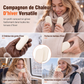Chauffe-mains rechargeable magnétique détachable 2 en 1, mini chauffe-mains électrique USB portable