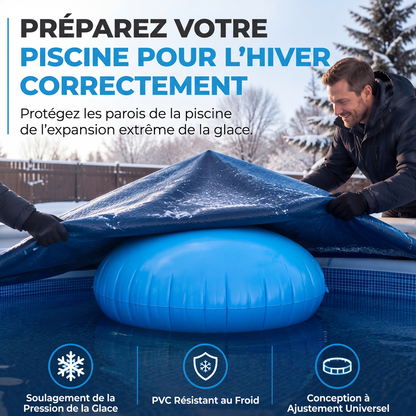 📢📢40 % DE RÉDUCTION !! ⏰Coussin d'Air Gonflable d'Hivernage pour Piscine – Protection Anti-Gel avec Cordes