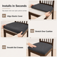 📢📢50% DE RÉDUCTION !! ⏰Housse extensible pour assise de chaise – Sans sangles, motif texturé élégant, protection et confort faciles à installer au quotidien 🌿