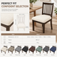 📢📢50% DE RÉDUCTION !! ⏰Housse extensible pour assise de chaise – Sans sangles, motif texturé élégant, protection et confort faciles à installer au quotidien 🌿