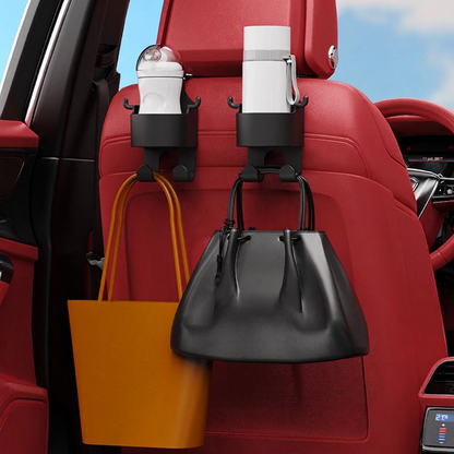 📢📢50 % DE RÉDUCTION !! ⏰Porte-Gobelet pour Siège Auto – Avec Crochets & Gain de Place