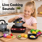 📢📢40% DE RÉDUCTION !! ⏰ Ensemble Jouet de Cuisine pour Jeux de Rôle – Plaque à Induction Réaliste avec Effets Sonores & Aliments Découpables, ABS Certifié Sécurisé for l'Imagination des Enfants ✨👶