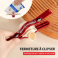 📢📢1 acheté，1 offert !! ⏰ Pince de scellage – Étanche à l'humidité & bec verseur ✨