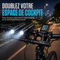 📢📢40 % DE RÉDUCTION !! ⏰Support d'extension de guidon de vélo avec fonction de batterie externe USB et support de lampe de poche pour vélo
