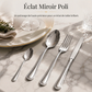 📢📢40 % DE RÉDUCTION !! ⏰ Ensemble de Couverts 4 Pièces en Acier Inoxydable – Finition Miroir & Tranchant Micro-Dentelé for une Table Chic au Quotidien ✨🍽️