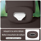 📢📢40 % DE RÉDUCTION !! ⏰ Porte-Mouchoirs de Voiture à Accès Rapide – Fixation Pare-Soleil, Silicone Souple et Extraction Facile à Une Main