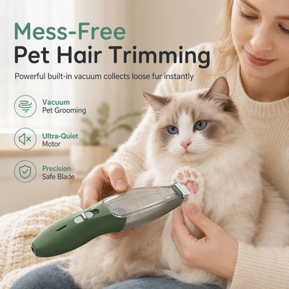 📢📢 40 % DE RÉDUCTION !! ⏰ Kit de Toilettage Silencieux pour Animaux : Tondeuse Aspirante, Double Moteur, Lames Sécurisées Sans Poils Volants