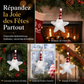 🎄✨ Suspensions de Noël Père Noël et Étoile à Paillettes – Ultra-Légères, Scintillantes et Finitions Soignées