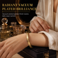 📢📢50% DE RÉDUCTION !! ⏰  Bangle en acier titane plaqué or 18K – Finition miroir éclatante, gravure de lettres délicate & acier premium anti-oxydation – Élégance hypoallergénique pour un port quotidien 💛