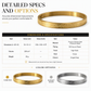 📢📢50% DE RÉDUCTION !! ⏰  Bangle en acier titane plaqué or 18K – Finition miroir éclatante, gravure de lettres délicate & acier premium anti-oxydation – Élégance hypoallergénique pour un port quotidien 💛