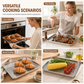 📢📢40% DE RÉDUCTION !! ⏰ Plaque de Cuisson Rectangulaire en Acier Inoxydable avec Grille de Refroidissement, Accessoire Four Polyvalent pour Rôtissage & Pâtisserie🍰
