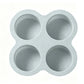 📢📢40% DE RÉDUCTION !! ⏰ Moule rond en silicone de 10 cm pour friteuse à air – 3 ou 4 cavités, démoulage facile et cuisson polyvalente