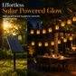 Guirlande Lumineuse Solaire Effet Flamme — Éclairage Décoratif Extérieur Étanche avec Capteur pour Jardin, Terrasse et Camping