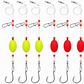 📢📢40% DE RÉDUCTION !! ⏰ Kit de Pêche Surf 6 Packs – Montages Pré-Noués, Flotteurs Haute Flottabilité & Hameçons Forgés for Carrelet, Bar et Poissons d'Eau Salée ✨🐟