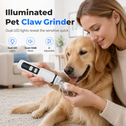 📢📢40% DE RÉDUCTION !! ⏰Lime à griffes électrique pour animaux avec double éclairage LED pour chiens et chats