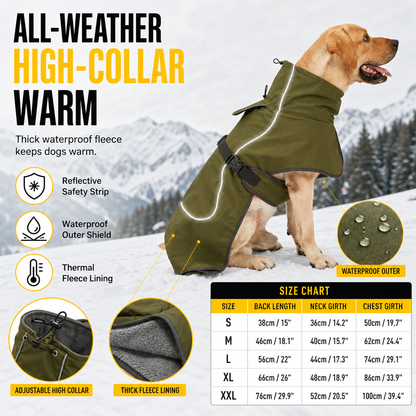 📢📢40% DE RÉDUCTION !! ⏰Manteau d'hiver chaud et épais rembourré en coton pour chiens moyens et grands