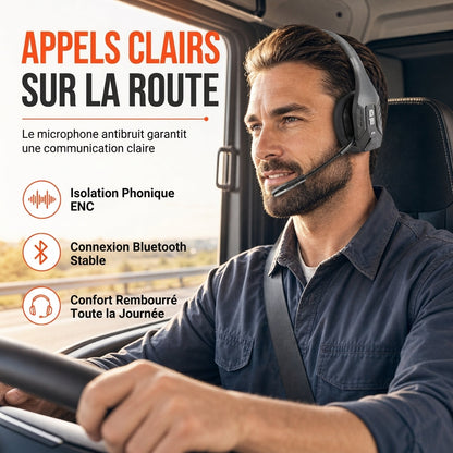 📢📢40% DE RÉDUCTION !! ⏰Casque Bluetooth sans Fil pour Centre d'Appels – Réduction de Bruit ENC, Micro Anti-Vent & Appairage Automatique Double Appareil for des Communications Professionnelles Claires en Toutes Circonstances ✨📞