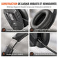 📢📢40% DE RÉDUCTION !! ⏰Casque Bluetooth sans Fil pour Centre d'Appels – Réduction de Bruit ENC, Micro Anti-Vent & Appairage Automatique Double Appareil for des Communications Professionnelles Claires en Toutes Circonstances ✨📞