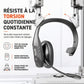 📢📢40% DE RÉDUCTION !! ⏰Casque Bluetooth sans Fil pour Centre d'Appels – Réduction de Bruit ENC, Micro Anti-Vent & Appairage Automatique Double Appareil for des Communications Professionnelles Claires en Toutes Circonstances ✨📞