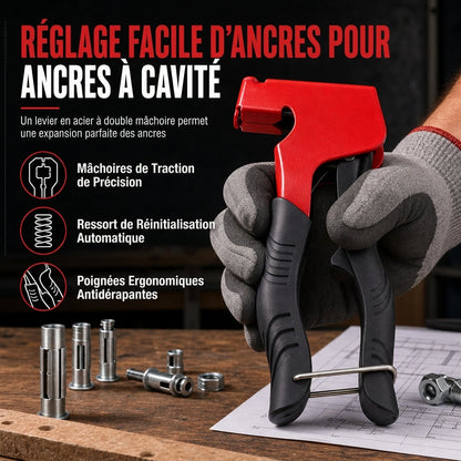 📢📢50% DE RÉDUCTION !! ⏰ Pince à Chevilles pour Parois Creuses – Acier au Carbone Forgé, Compatibilité M3-M8 et Serrage sans Effort