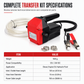 📢📢40% DE RÉDUCTION !! ⏰ Pompe Électrique à Engrenage 12V/24V 2ème Génération – Auto-Amorceuse, Connexion Batterie Directe & Débit Rapide for un Transfert de Diesel et d'Huile Sans Effort 🚗💨