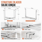 🗑️✨ Support Porte-Sac Poubelle Pliable – Inox 304 Antirouille, Format Compact et Collecte Propre