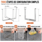 🗑️✨ Support Porte-Sac Poubelle Pliable – Inox 304 Antirouille, Format Compact et Collecte Propre