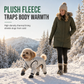 ⏳Limited-time 50% off⏰Waterproof Four-Legged Dog Jumpsuit with Covered Feet Dirtproof Warm Autumn Winter Pet Smock with Leash Hole🦮🎽