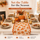 Autumn Maple Leaf Lace Table Runner and Placemat Set