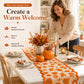 Autumn Maple Leaf Lace Table Runner and Placemat Set