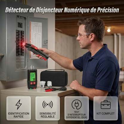 📢📢40% DE RÉDUCTION !! ⏰ Kit Numérique de Localisation de Disjoncteurs – Écran Digital, Testeur de Prises & Détection NCV for une Identification Facilitée des Circuits et un Contrôle Indicatif du Câblage 🔎✨