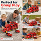 📢📢40% DE RÉDUCTION !! ⏰Coffret camion porte-voitures à inertie pour enfants – 1 grand camion de transport et de rangement et 6 petites voitures